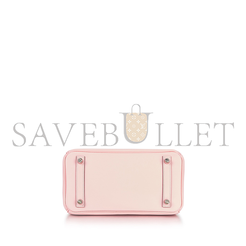 H**mes master rose sakura swift birkin 25 silver buckle 1487913 (25*20*13cm)